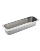 BACINELLA GASTRONORM GN 2/4 IN ACCIAIO INOX AISI 304 - mm 530x162x100h - Capacità lt. 6,6
