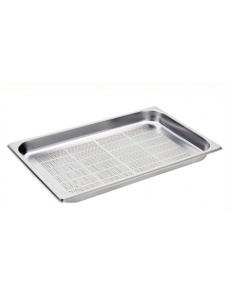 BACINELLE GASTRONORM FORATE AISI 304 1/1GN mm 530x325xh40 lt. 5.