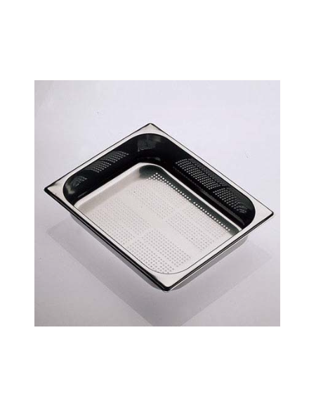 BACINELLE GASTRONORM FORATE AISI 304 1/2GN mm 325x365x65 lt. 4.1