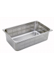 BACINELLA GASTRONORM FORATA GN 1/3 IN ACCIAO INOX AISI 304 - mm 325x175x150h - Capacità lt. 5,8