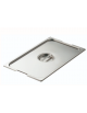 COPERCHIO GASTRONORM GN 1/1 IN ACCIAIO INOX AISI 304 CON SPACCHI MANIGLIE - mm. 530x325