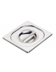 COPERCHIO GASTRONORM GN 1/6 IN ACCIAIO INOX 18/10 AISI 304 - mm 176x162