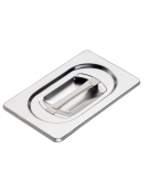 COPERCHIO GASTRONORM GN 1/9 IN ACCIAIO INOX 18/10 AISI 304 - mm 176x108