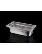BACINELLA ACCIAIO INOX A TENUTA PER SOTTOVUOTO GN 1/3 mm 325x175 Altezza mm 100