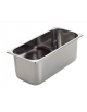 BACINELLA VASCHETTA GELATERIA INOX DA LT. 7,7 - Larghezza mm 360 - Profondità mm 165 - Altezza mm 180