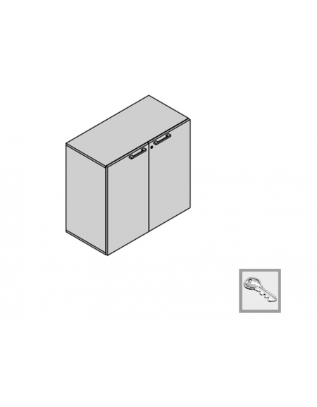 Contenitore a 2 ante 90x45x88h