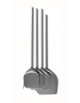 PALA ALLUMINIO PER PIZZA - Diametro pala mm 450x450 - Altezza mm 1700
