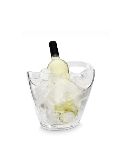 SECCHIELLO CHAMPAGNE OVALE IN ACRILICO mm. 270x200xh200