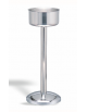 PIEDISTALLO ACCIAIO INOX PER SECCHIELLO CHAMPAGNE 2 BOTTIGLIE - Diametro mm 220 - Altezza mm 690