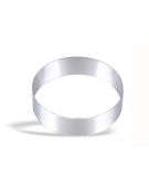 ANELLO ROTONDO PER MOUSSE ACCIAIO INOX - Diametro mm 100 - Altezza mm 45