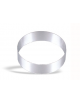 ANELLO ROTONDO PER MOUSSE IN ACCIAIO INOX - Diametro mm 120 - Altezza mm 45