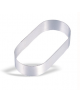 FORMA OVALE ACCIAIO INOX PER TORTE - Diametro mm 250 - Altezza mm 45