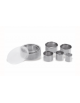 SET 8 TAGLIAPASTA ROTONDI LISCI ACCIAIO INOX - Diametro da cm 3 a cm 10