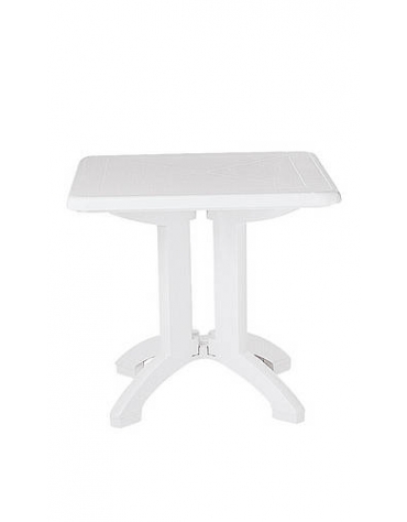 Tavolo in resina Vega cm. 80x80 colore bianco