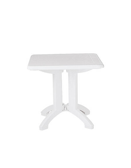 Tavolo in resina Vega cm. 80x80 colore bianco