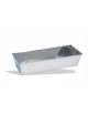 TORTIERA RETTANGOLARE IN ACCIAIO INOX - Larghezza mm 200 - Profondità mm 130 - Altezza mm 80