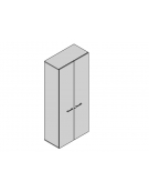 Armadio contenitore alto a 2 ante per ufficio - Colori vari disponibili - cm 90x45x233,1h 