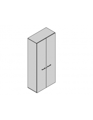 Armadio contenitore alto a 2 ante per ufficio - Colori vari disponibili - cm 90x45x233,1h 