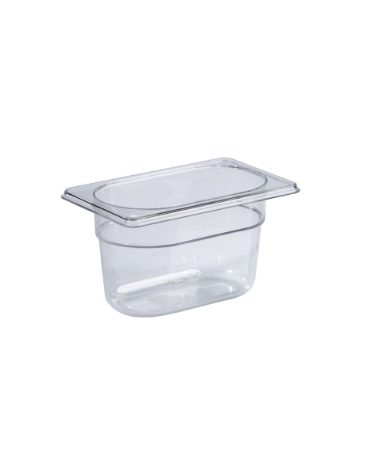 BACINELLA GASTRONORM TRITAN GN 1/9 BPA FREE - Larghezza mm 176 - Profondità mm 108 - Altezza mm 65