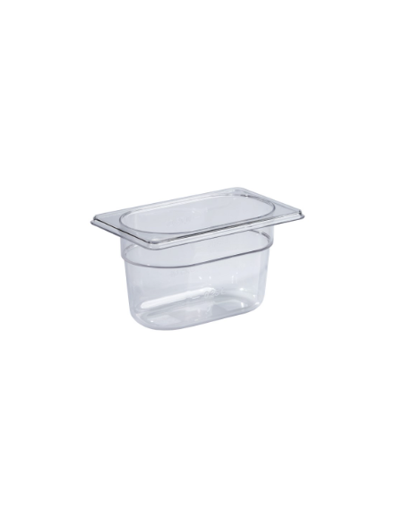 BACINELLA GASTRONORM TRITAN GN 1/9 BPA FREE - Larghezza mm 176 - Profondità mm 108 - Altezza mm 100
