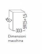 Macchina per cubetti di ghiaccio professionale da Kg 19/24h - Contenitore da Kg 6 - Raffreddamento ad aria