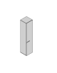 Contenitore a 1 anta 45x45x213h