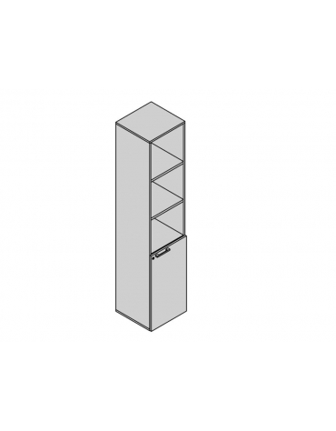 Contenitore e 1 anta bassa 45x35x213h