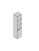 Contenitore e 1 anta bassa 45x35x213h