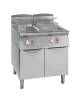 Friggitrice a gas 2 vasche Lt 17+17 - Con sistema elettronico Melting di controllo temperatura olio - CM.80x70x90h