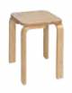 SGABELLO IN LEGNO FISSO CON GAMBE CURVE CM 30x30x45h - ADATTO PER ADULTI - CONFORME AI CAM