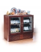 VETRINA BASSA PER VINI BIANCHI E ROSSI - cm 117 x 59,5 x 111,5h