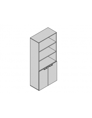 Contenitore 2 anta basse 90x45x213h