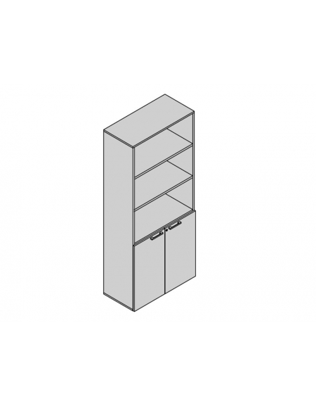 Contenitore 2 anta basse 90x45x213h