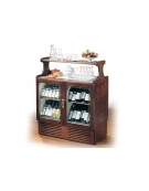 VETRINA BASSA PER VINI Madia Arte - cm 117 x 59,5 x 142h