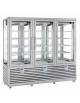VETRINA GELATERIA TRIPLA VERTICALE STATICA -15° -25° C - N° 3 PORTE CON 3 MOTORI - 1388 lt - CM 205X62X186H
