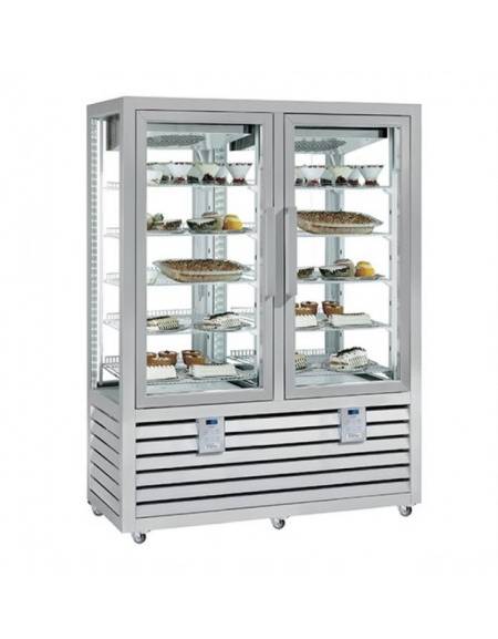 Vetrina esposizione pasticceria/gelateria no-frost cm.138x62x186