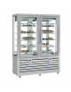 Vetrina esposizione doppia porta pasticceria/gelateria no-frost  +5° -20°C - N° 2 Motori indipendenti - cm.138x62x186