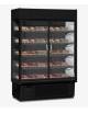 Frigo murale refrigerato chiuso con porte battente Temperatura 0° +10°C-Esterno ed interno in colore nero-cm 98,5x73,7x198,7h