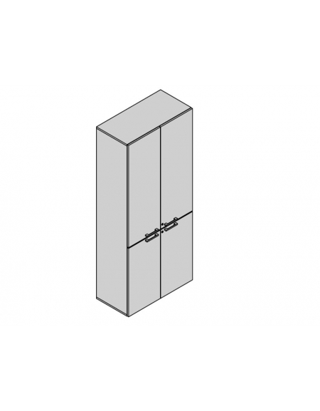 Contenitore 2 ante basse 2 ante medie 90x35x213h