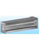 Espositore pensile refrigerato - N° 2 SPALLE CHIUSE INOX - N° 2 Ripiani inox - Tenda notte inclusa - cm. 300x71x113,2h