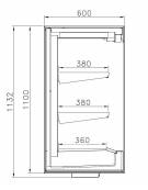 Espositore pensile refrigerato LINEA TOP da cm. 100