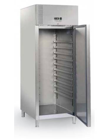Armadio congelatore Euronorm inox per pasticceria N°10 teglie cm 60x80 - temperatura -18/22°C - classe E -cm 74x99x201h