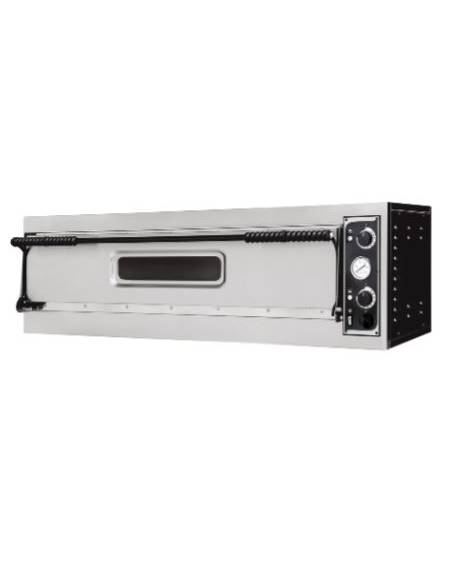 Forno per pizzeria elettrico da 4 pizze - Camera cm 66x66x14h