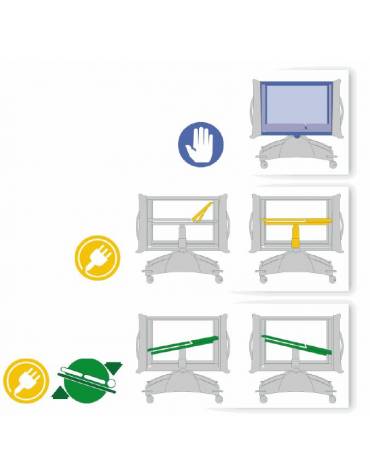 LETTINO PEDIATRICO ELETTRICO AD ALTEZZA VARIABILE CON TRENDELENBURG E SPONDE IN POLICARBONATO