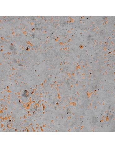 Fioriera tonda circolare in calcestruzzo cemento Diametro Ø cm 120 Altezza cm 80 - COLORE GRIGIO EFFETTO TRAVERTINO - CAM