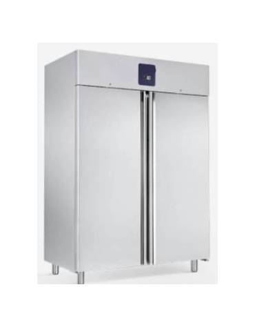 Armadio refrigerato GN 2/1 in acciaio inox AISi 304, refrigerazione ventilata, temperatura -2/+8°C - mm 1400x820x2050h