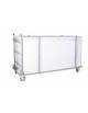 Carrello porta tavoli per catering pieghevoli - Adatto fino a 18 tavoli cm 234x75,5 - Dimensioni esterne cm 193+61x77x115h