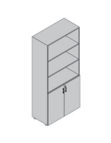 Contenitore alto da giorno anta legno - cm 90X45X196