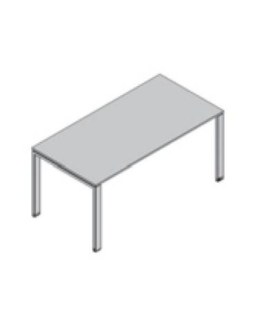 Scrivania ufficio operativa - gamba a U - cm 100x80x72h