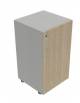 Contenitore Basso anta in legno senza serratura - cm 45X45X80h - Colori contenitore : Bianco e Grigio - Colori ante vari